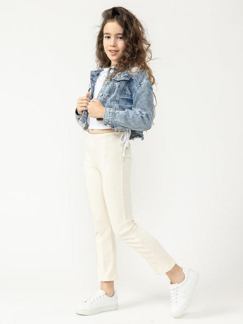 WOVEN PANTS NG Cream / 14