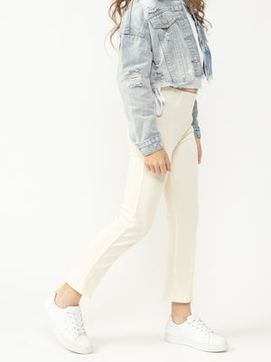 WOVEN PANTS NG Cream / 14