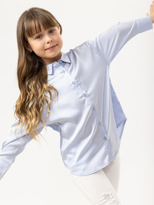 FASHION BUTTONNED SHIRTS NG Light Purple / 14