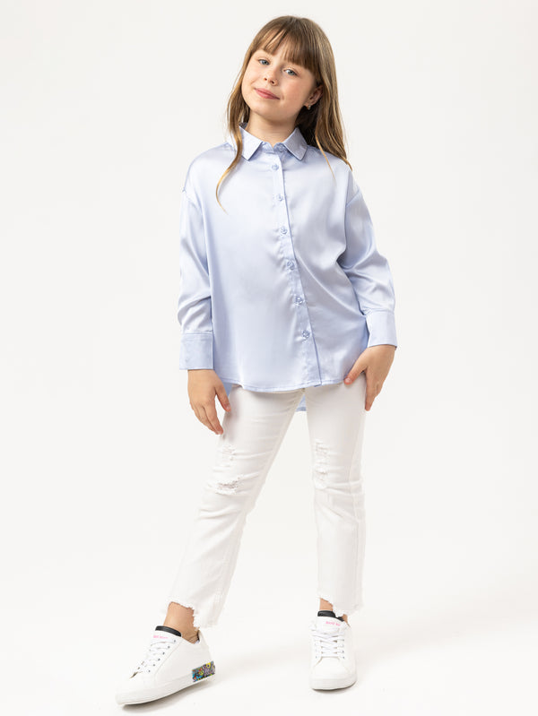FASHION BUTTONNED SHIRTS NG Light Purple / 14