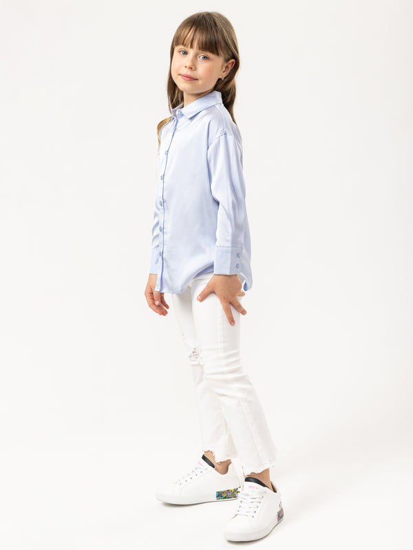 FASHION BUTTONNED SHIRTS NG Light Purple / 14