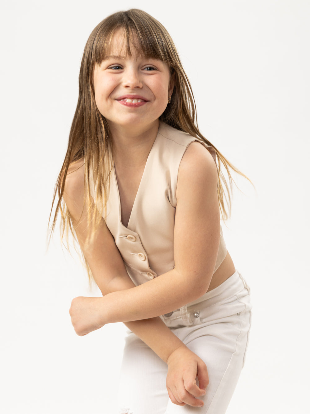 TAILORED VEST NG Beige / 14