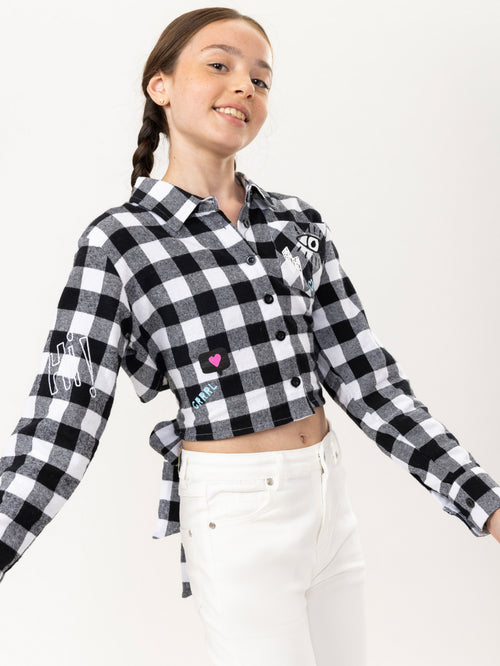FASHION BUTTONNED SHIRTS NG Black / 14