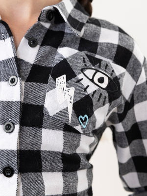 FASHION BUTTONNED SHIRTS NG Black / 14