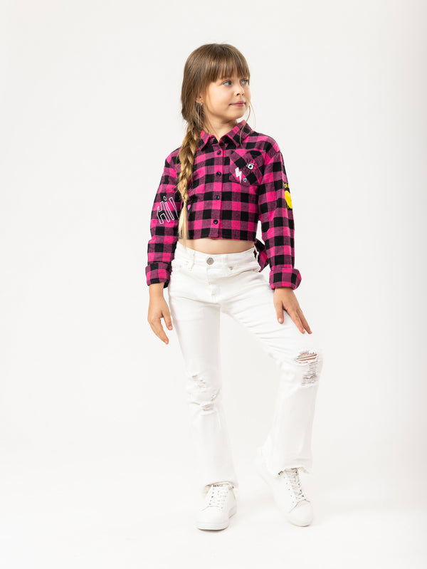 FASHION BUTTONNED SHIRTS NG Pink / 14