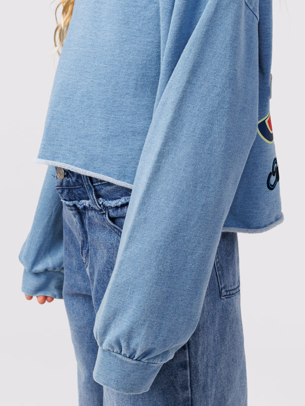 LONG SLEEVE T Blue / 14