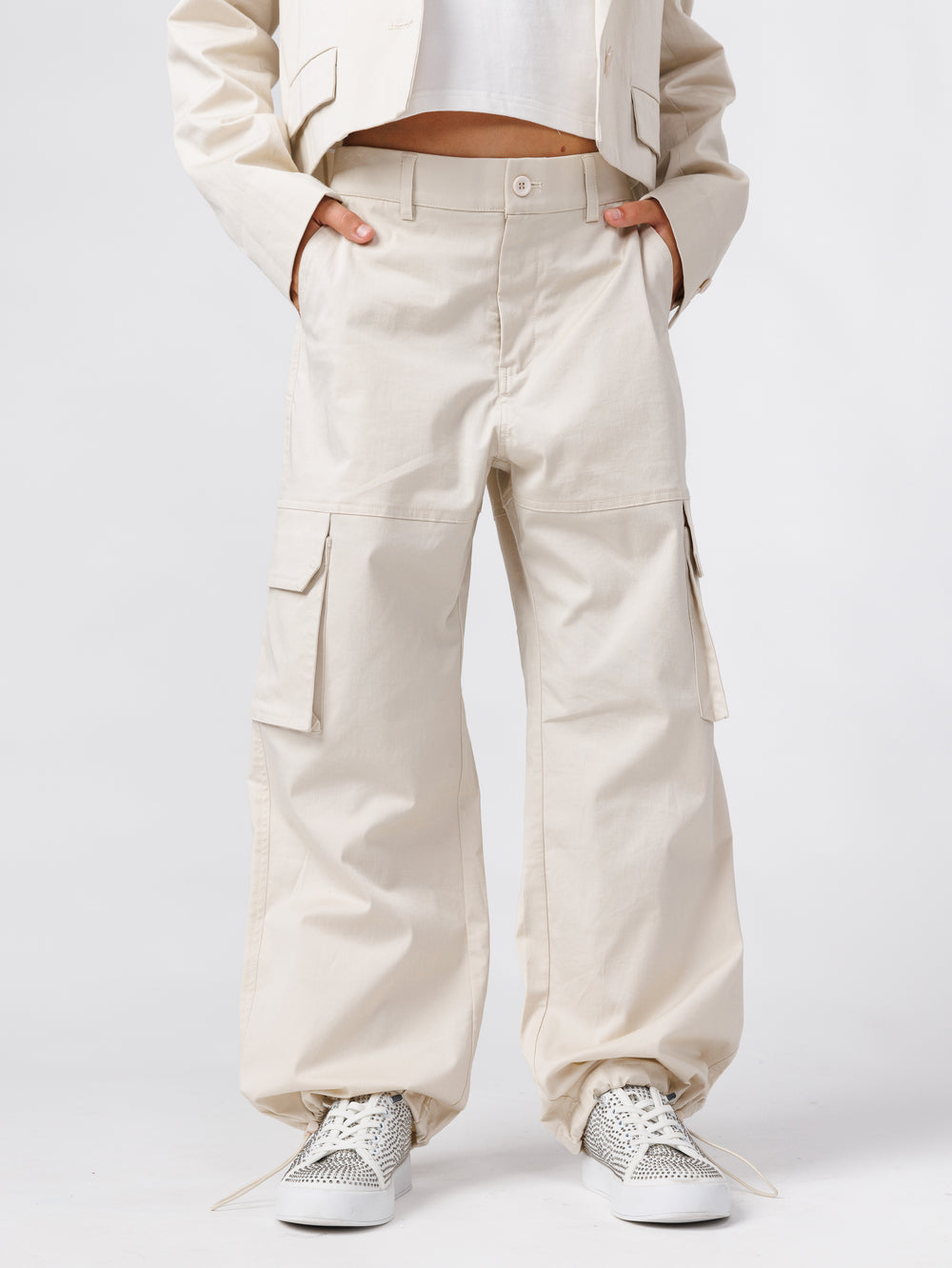 WOVEN PANTS  NG Cream / 14