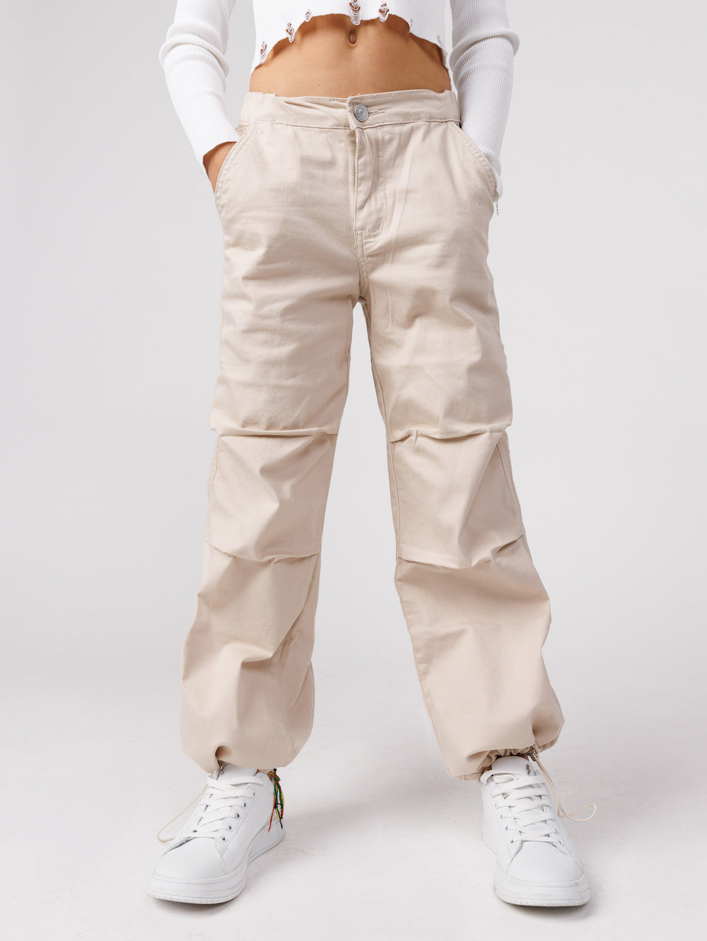 WOVEN PANTS  NG Stone / 14