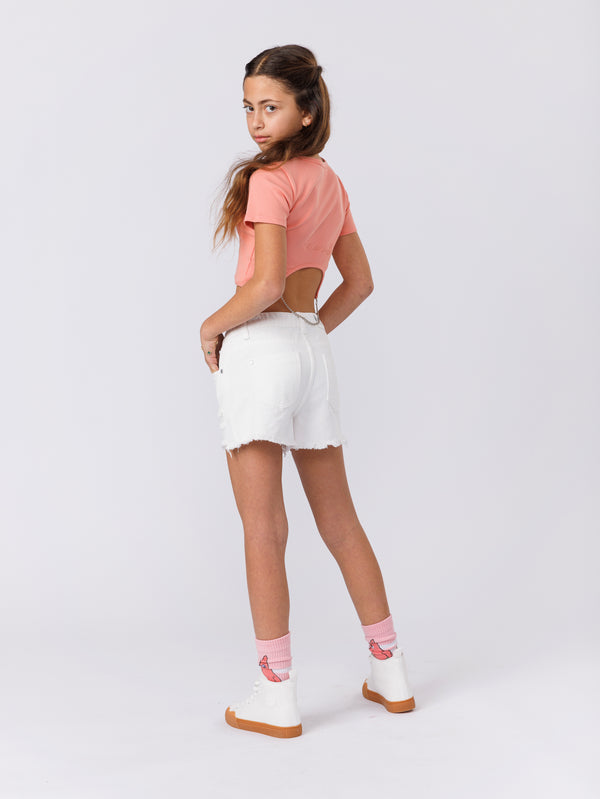 JEANS SHORTS NG White / 14