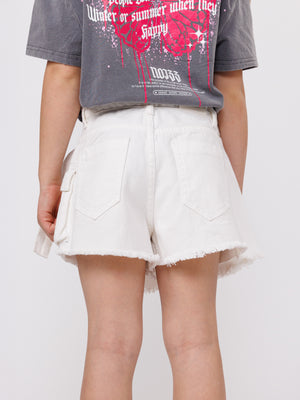 JEANS SKIRT White / 14