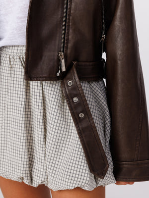 PU COAT/JACKET NG Brown / 6