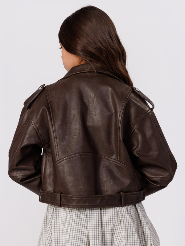 PU COAT/JACKET NG Brown / 6