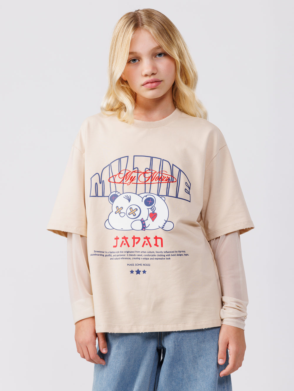 LONG SLEEVE T Cream / 14