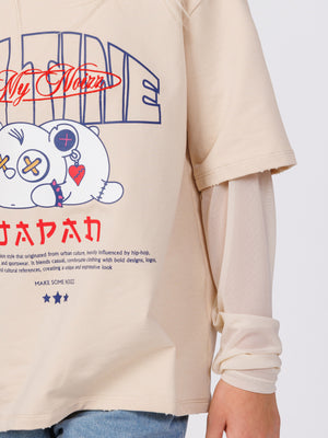 LONG SLEEVE T Cream / 14