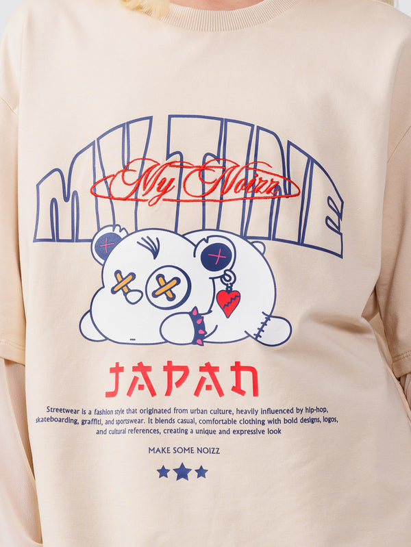 LONG SLEEVE T Cream / 14