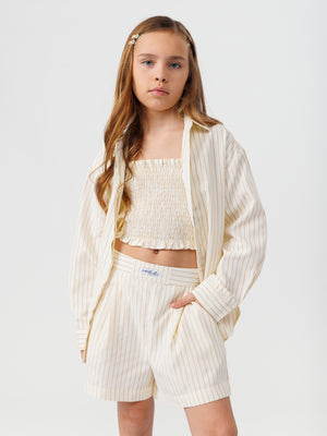FASHION BUTTONNED SHIRT NG Yellow / 14