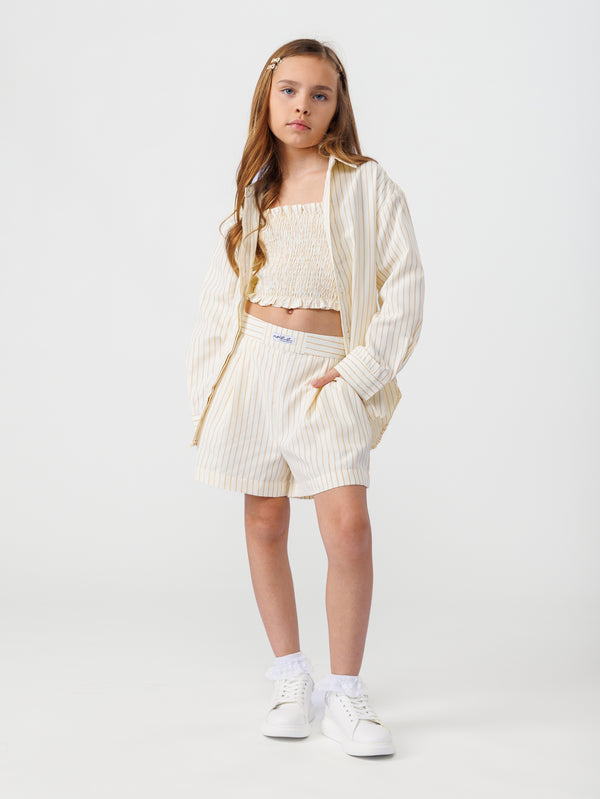 FASHION BUTTONNED SHIRT NG Yellow / 14