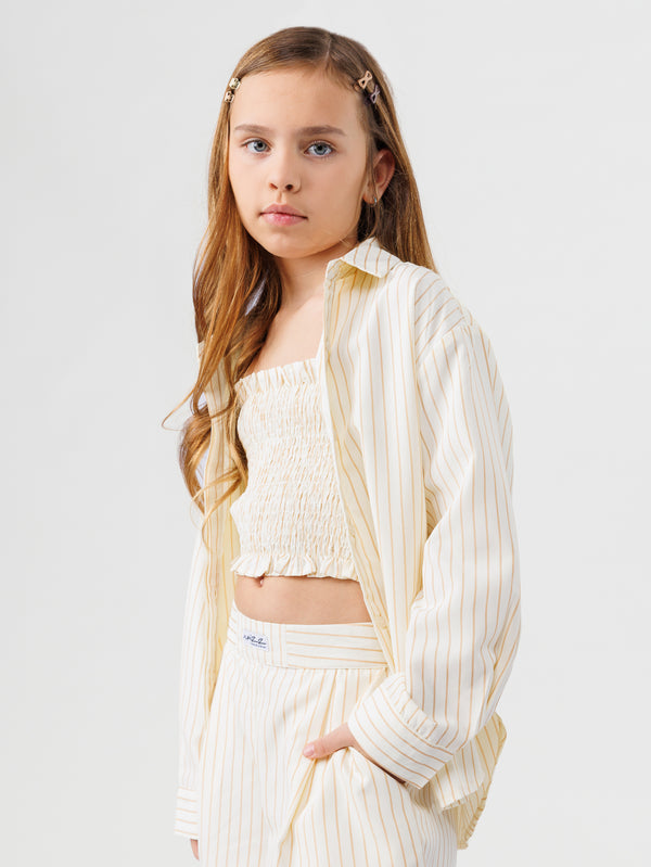 FASHION BUTTONNED SHIRT NG Yellow / 14